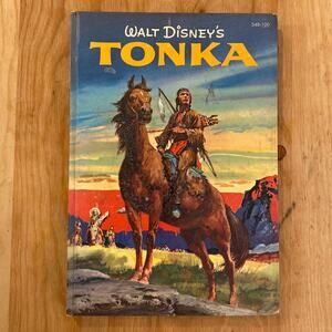 Walt Disney TONKA 1959 Hard Cover Book Comanche